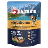 Ontario Dog Adult Medium Fish & Rice - 0,75